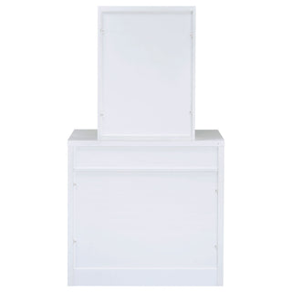 Walsh - Makeup Vanity Table With Mirror And Stool - White