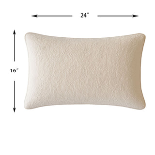 Homey Cozy - Textured Throw Pillow - Ivory
