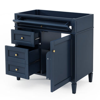 Bathroom Vanity With 2 Drawers And Tip-Out Drawer, Storage Cabinet