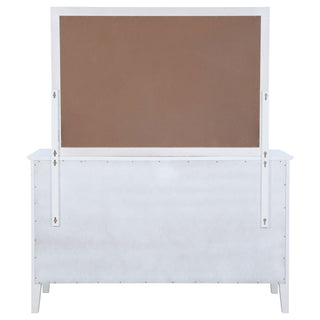 Talia - 10 Drawer Dresser And Mirror Set - White