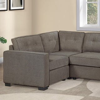 Reversible Chaise U - Sectional Couch, Living Room 3 Piece Set