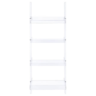 Cimarron - Ladder Bookcase With 4 Shelves - Clear