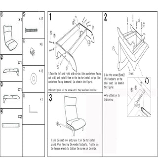 Single Lazy Sofa Chair Leisure Foldable Reclining Chair