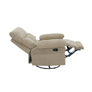 Swivel Rocker Recliner Chair With Manual Recline For Living Room