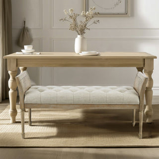 Accent Bench With Arm - Natural