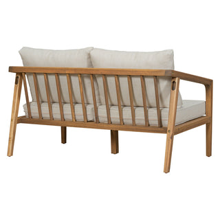 Westin - Outdoor Acacia Wood 4 Pieces Chat Set - Teak / Beige