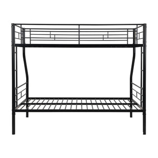 Twin Over Full Bunk Bed With Large Under-Bed Storage - Black
