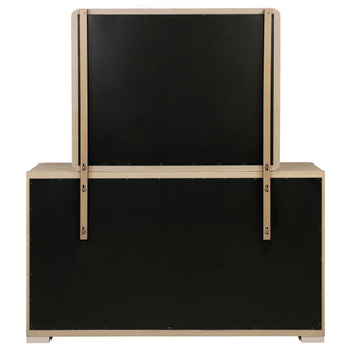 Mirador - 6 Drawer Dresser And Mirror Set - Light Oak
