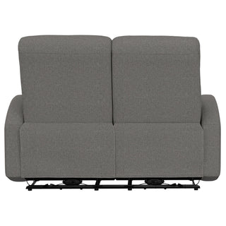 Manual Reclining Loveseat With Dual Seating Support For Living Room
