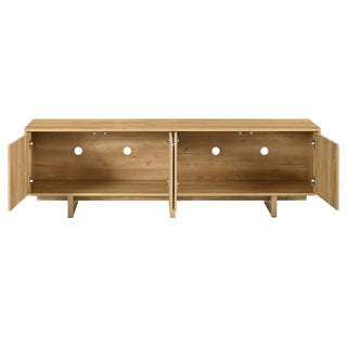 Retro Style TV Stand With Wavy Door