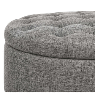 Tufted Storage Ottoman With Upholstery