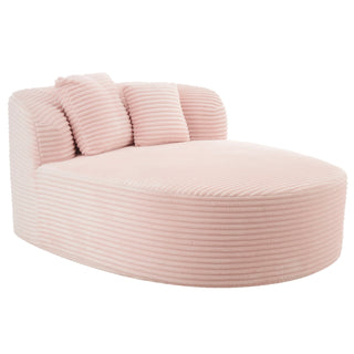 Modern Chaise Lounge Sofa Boneless Couch With Supportive Pillows