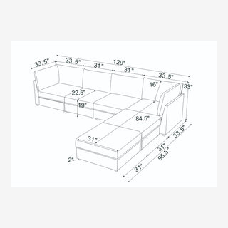 Reversible Modular Sectional With Custom Configuration And Premium Upholstery - Dark Green