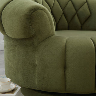 Round Swivel Accent Chair With Rotation