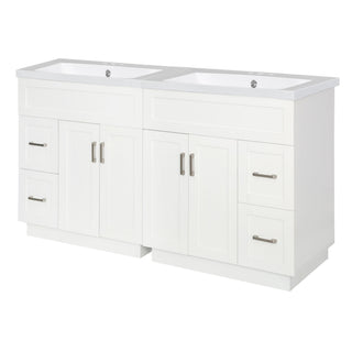 Bathroom Vanity With 2 Doors, 2 Drawers, Adjustable Shelf, Hidden Slides & Soft Close Hinges