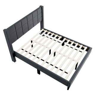 Bed Upholstered Box Design Headboard