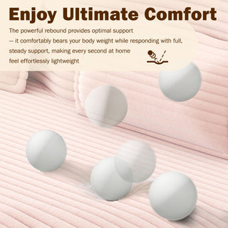 Modern Floor Sofa With 2 Pillows, Convertible Twin Size Folding Mattress For Living Room