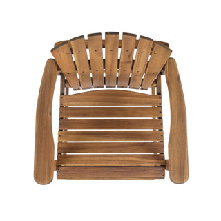 Outdoor Acacia Wood Adirondack Barstools (Set of 2)