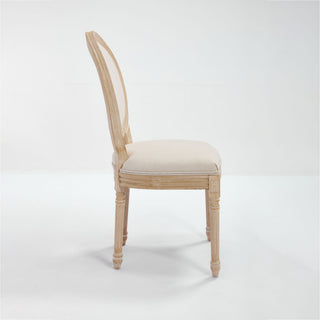 Upholstered With Round Back Dining Chairs (Set of 2)