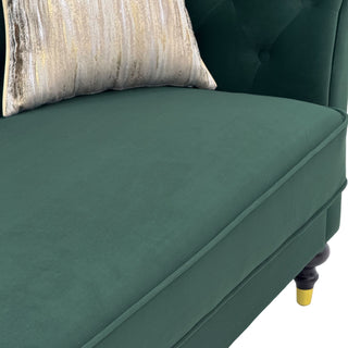 Chesterfield Sofa, 3 Seat Couch With Deep Button Tufted Back, Rolled Arms