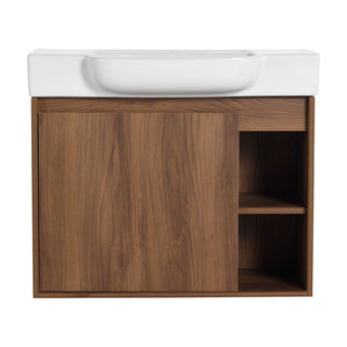 Wall Mounted Bathroom Vanity With Sink & Soft Close Door