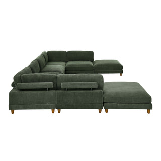 Modern Modular Sectional With Adjustable Back Support