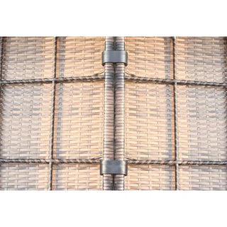 Outdoor Wicker Sectional With Weather Resistant Cushions And Table