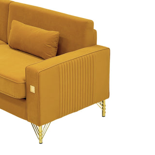 2 Pieces Sofa Sofa Set With Removable Cushions For Home Apartment