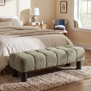 Luxury Upholstered Bench Ottoman