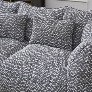 Comfortable Dual Beanbag Chair With High Resilience Foam Core For 2 People
