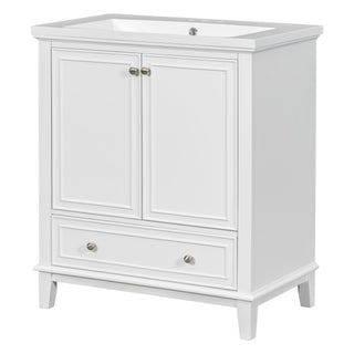 Modern Bathroom Vanity With Sink Combo, Multi Functional Cabinet With Doors And Drawer