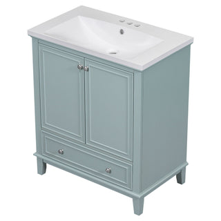 Modern Bathroom Vanity With Sink Combo, Multi Functional Cabinet With Doors And Drawer