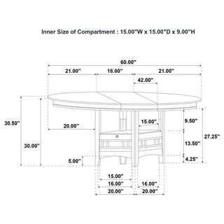 Davis - Extension Leaf Dining Table - Light Oak
