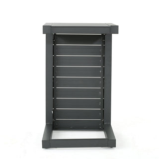 Aluminum Outdoor C - Shaped Side Table For Patio