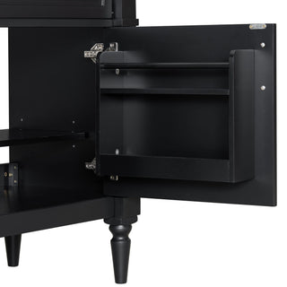 Freestanding Bathroom Vanity With Sink, Adjustable Shelf, Flip Drawer