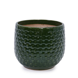 3 Pieces Flowerpot, Planter For Patio, Garden Or Windowsills - Dark Green