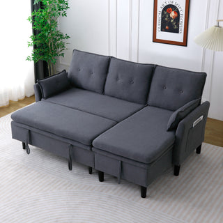 L-Shaped Reversible Chaise Sectional Sofa With Storage