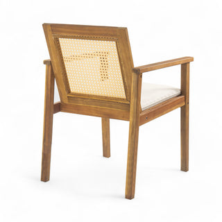 Preston - Outdoor Patio 7 Pieces Dining Set With Chairs And Cushions - Teak / Beige