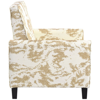 Push Back Upholstered Recliner Armchair