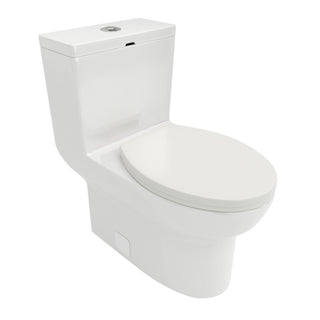 1 Piece Toilet & Dual Flush, Soft Closing Seat - White
