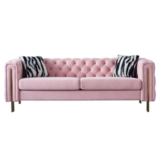 Chesterfield - Modern Tufted Living Room Sofa, 84.25''W Couch