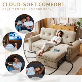 Cloud Like Convertible Sofa Bed With For Living Room