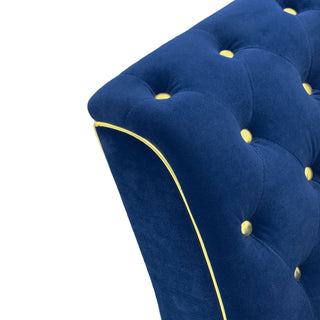 3 Person Sofa With Deep Seat, Tufted Backrest