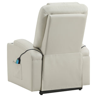 Macklin - Power Lift Massage Recliner With Heat And Dual Cupholders
