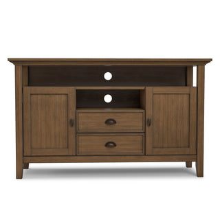 Redmond - Tall TV Media Stand - Rustic Natural Aged Brown