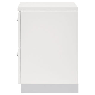 Dulcey - 2 Drawer Nightstand - Gloss White