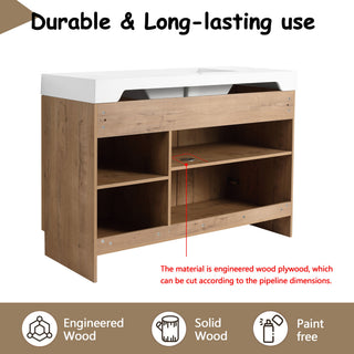 Freestanding Bathroom Vanity With Sink, Soft Close Doors