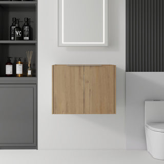 Floating Bathroom Vanity Cabinet With Soft Close Double Doors, Spacious Interior Storage, Wall Mounted, Cabinet Only