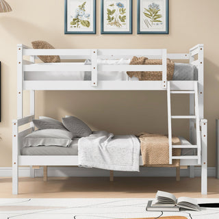 Bunk Bed With Ladder And Safety Guardrail