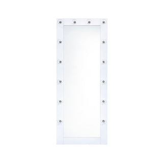 Lindy - Floor Mirror - Glossy White